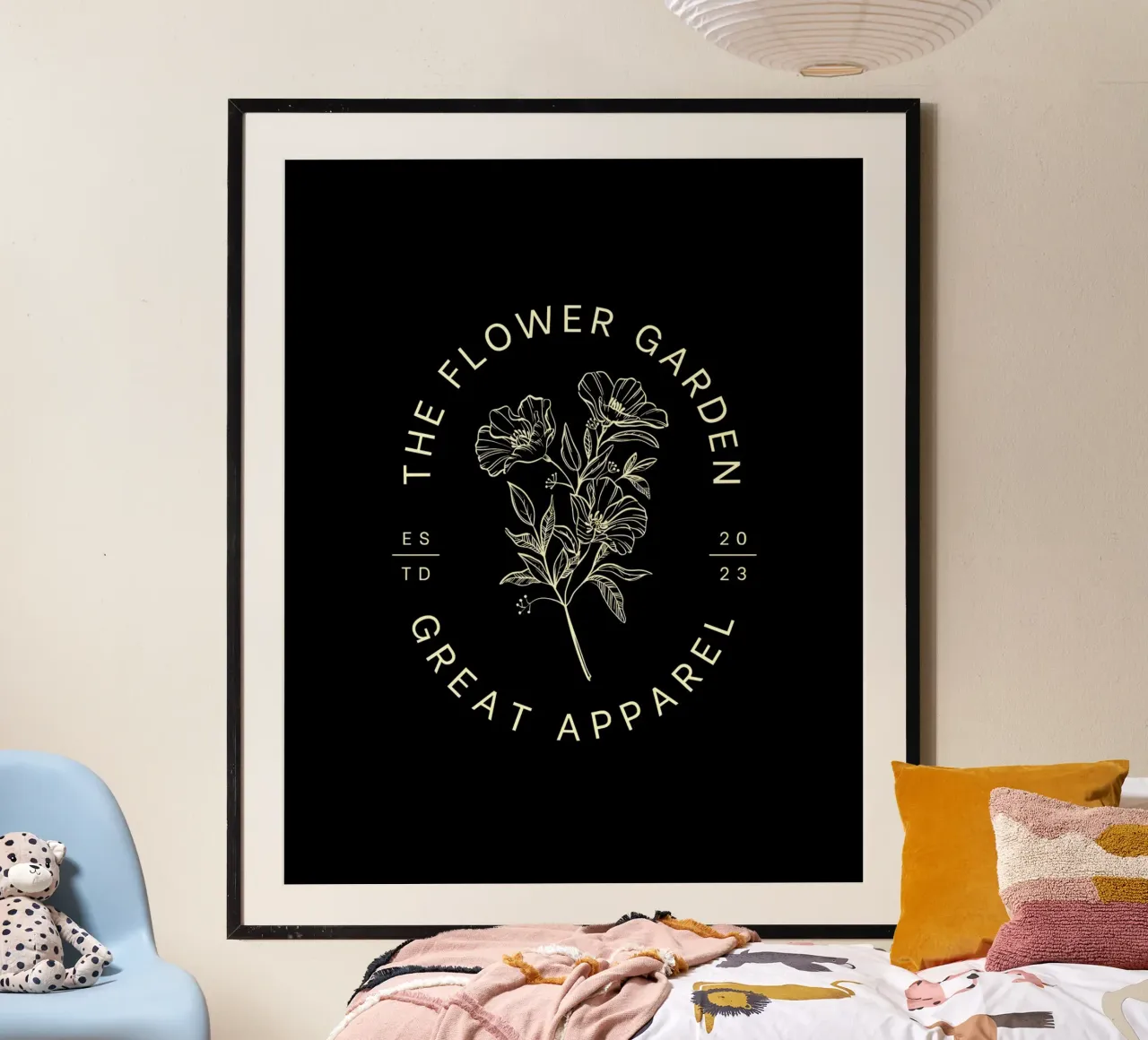 Blumen Garten Poster von Olivia Creator