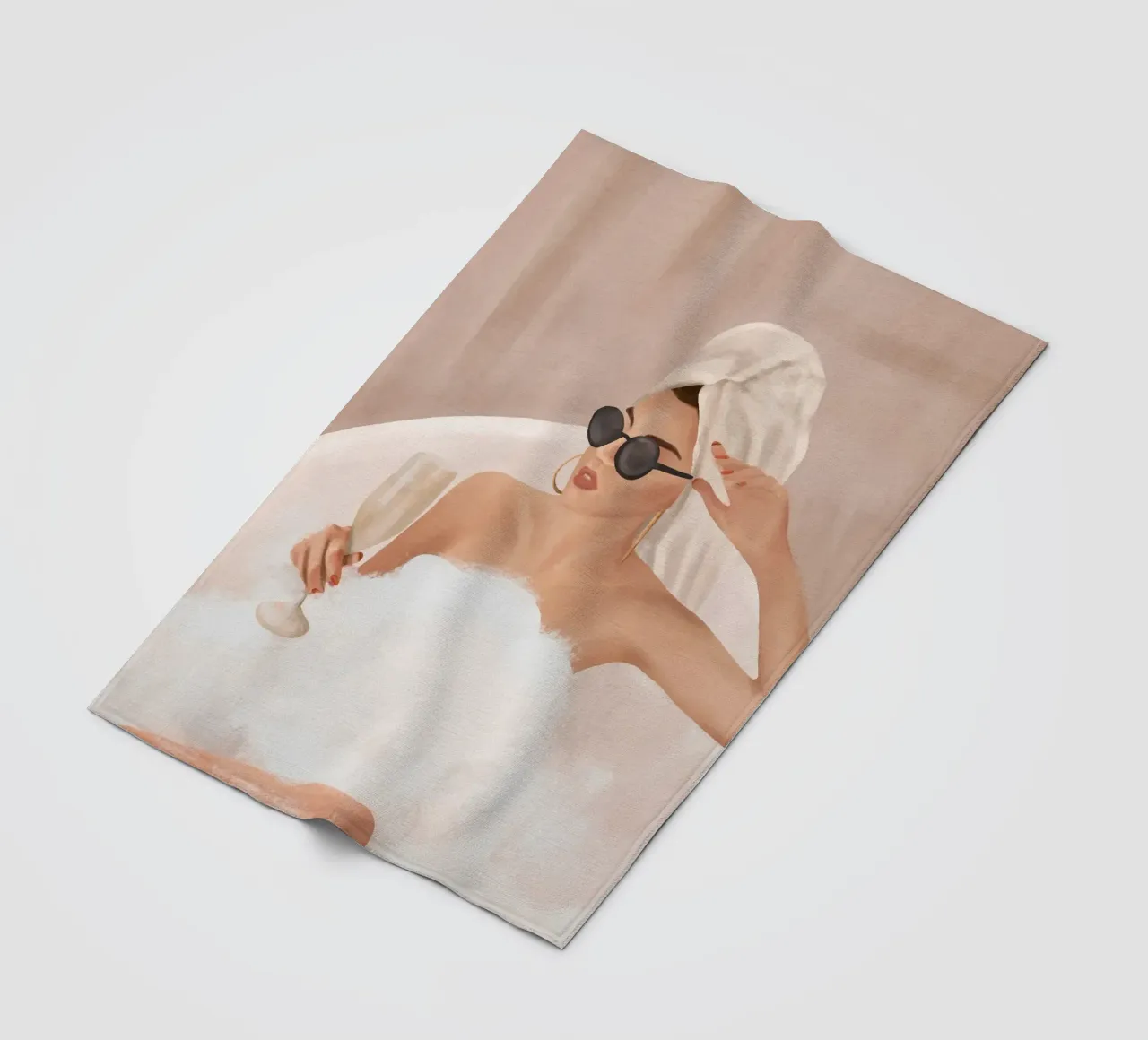 Friday Evening fleece blanket by Flow Line