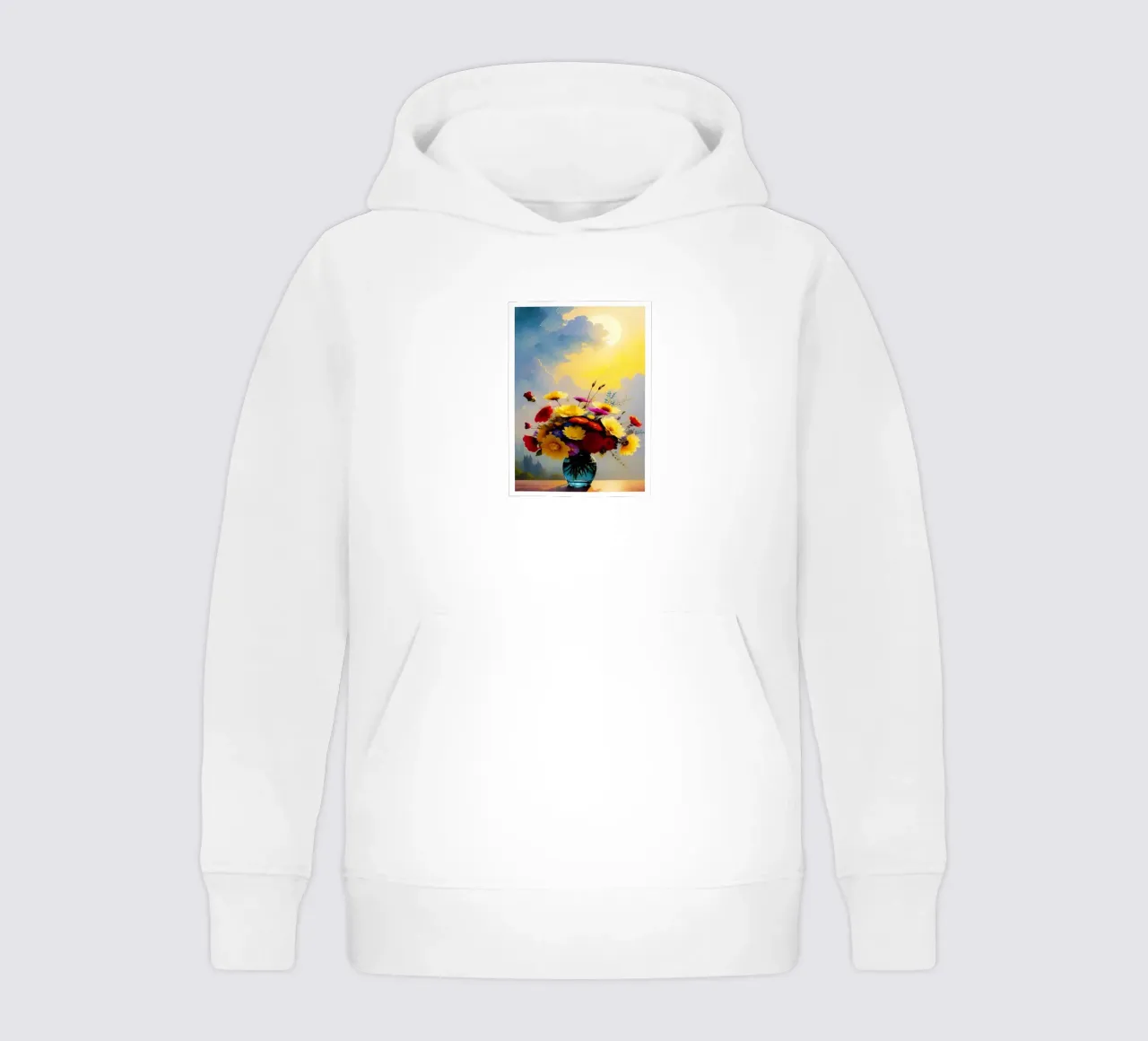 Golden Hour Bloom di Strandway felpa bambino con cappuccio da Strandweg