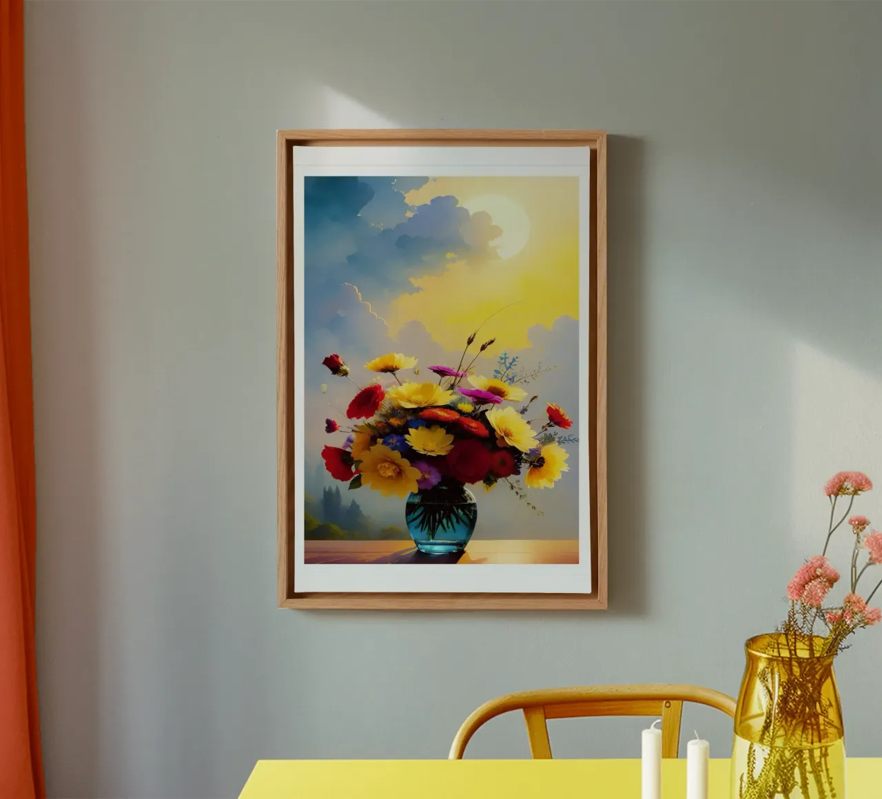 Strandway, Golden Hour Bloom canvas by Strandweg