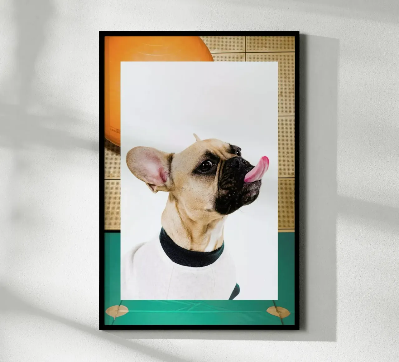 The Tailwaggers 4-3 poster con telaio in plastica da Paul Aidan Perry