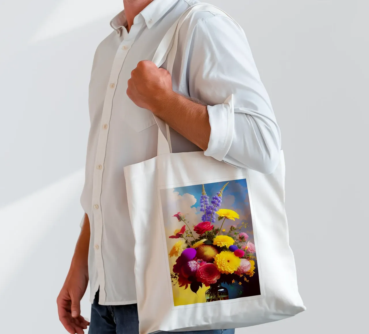 The Great Bloom and Light Play by Strandway tote bag by Strandweg