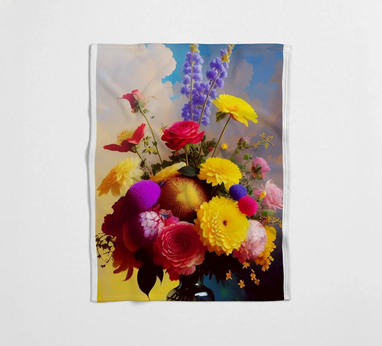 Strandway, The Great Bloom and Light Play fleece blanket by Strandweg