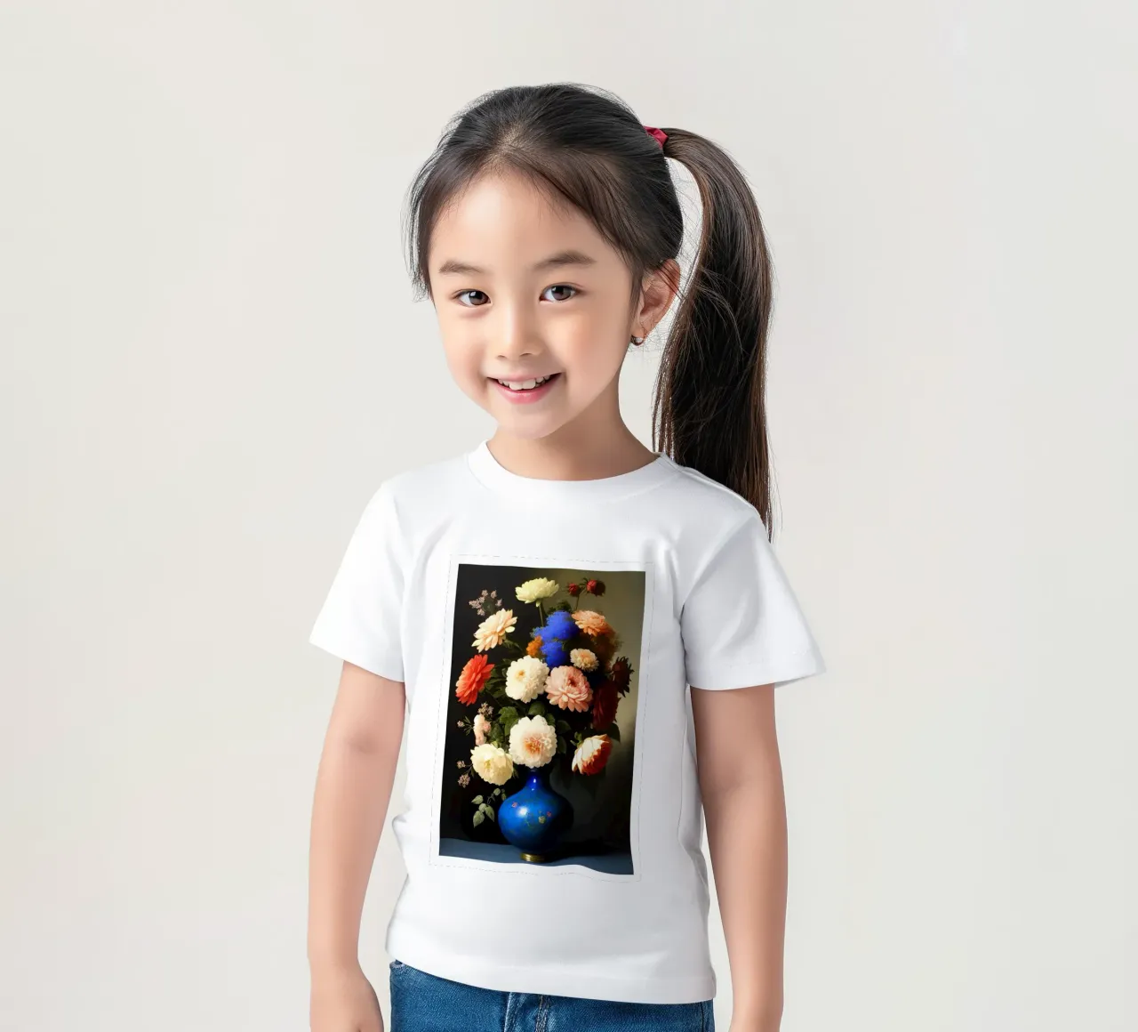 Strandway, Harmonie en schaduwen in blauwe vaas kinder t-shirt van Strandweg