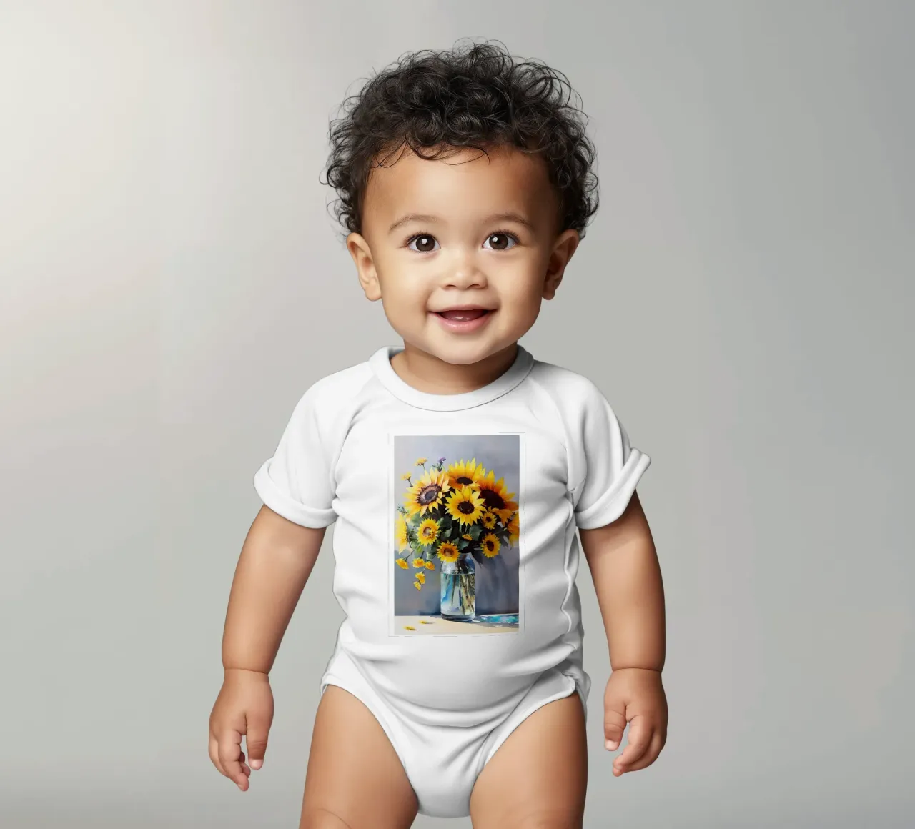 Strandway, La quiete dei girasoli body neonato maniche corte da Strandweg