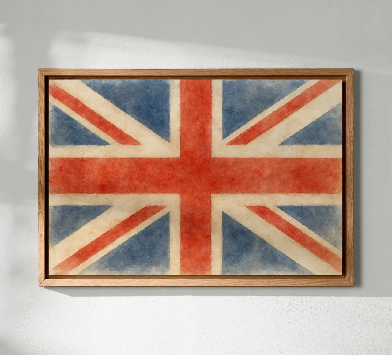 Pittura della bandiera inglese tela con Cornice a cassetta da Kania