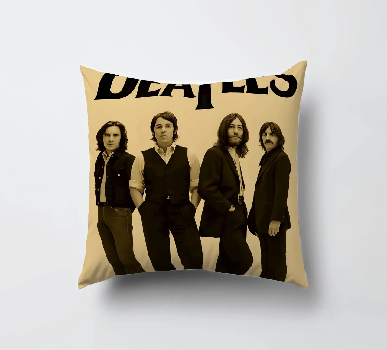 Beatles 13 X 19 Concert Mini Poster Re-Print Photo cuscino da DGUnder