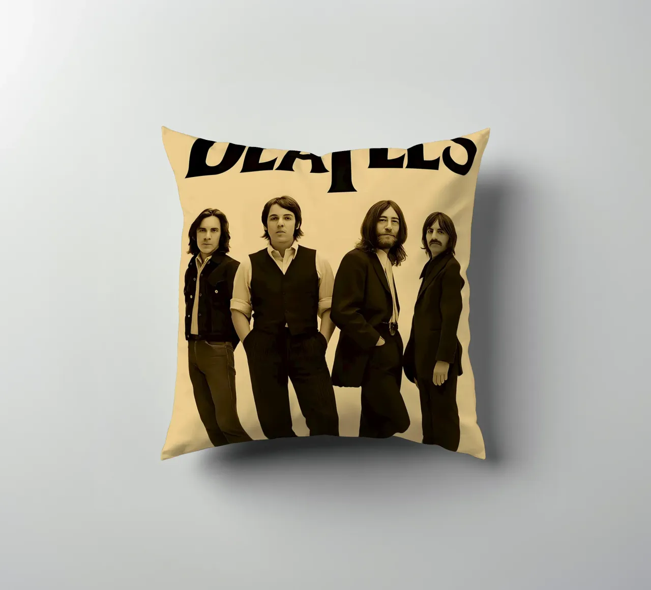 Beatles 13 X 19 Concert Mini Poster Re-Print Photo cuscino da DGUnder