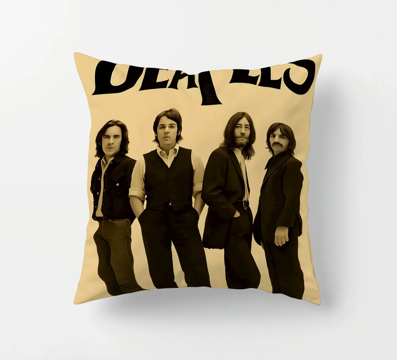 Beatles 13 X 19 Concert Mini Poster Re-Print Photo cuscino da DGUnder