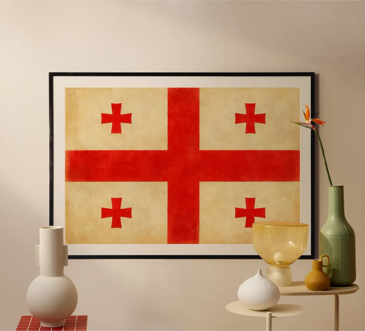 Georgia Flag Painting poster da Kania