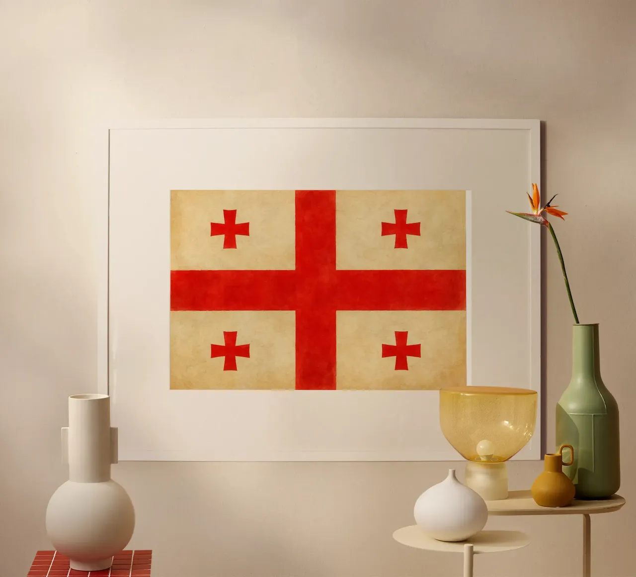 Georgia Flag Painting poster da Kania