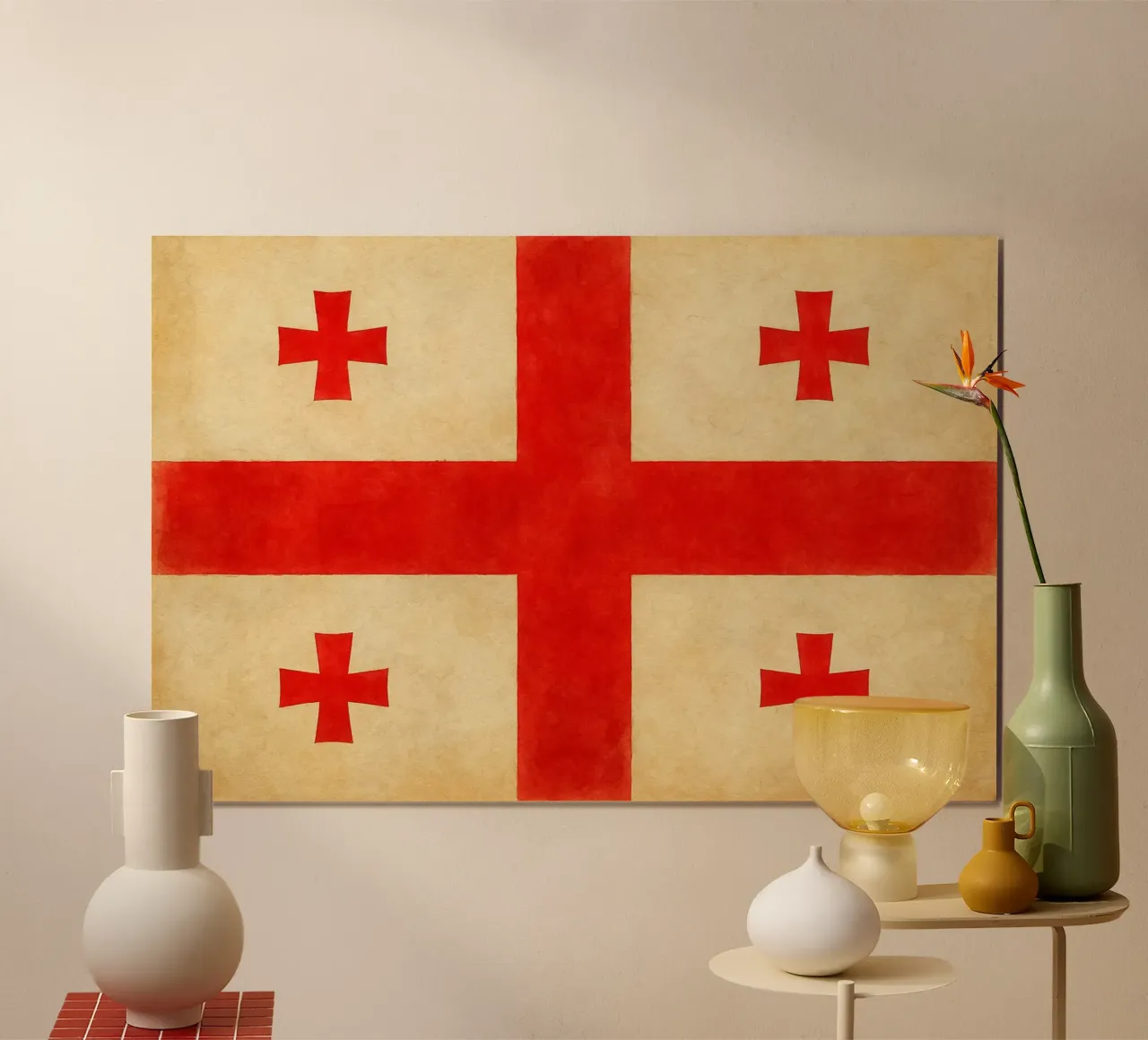 Georgia Flag Painting poster da Kania