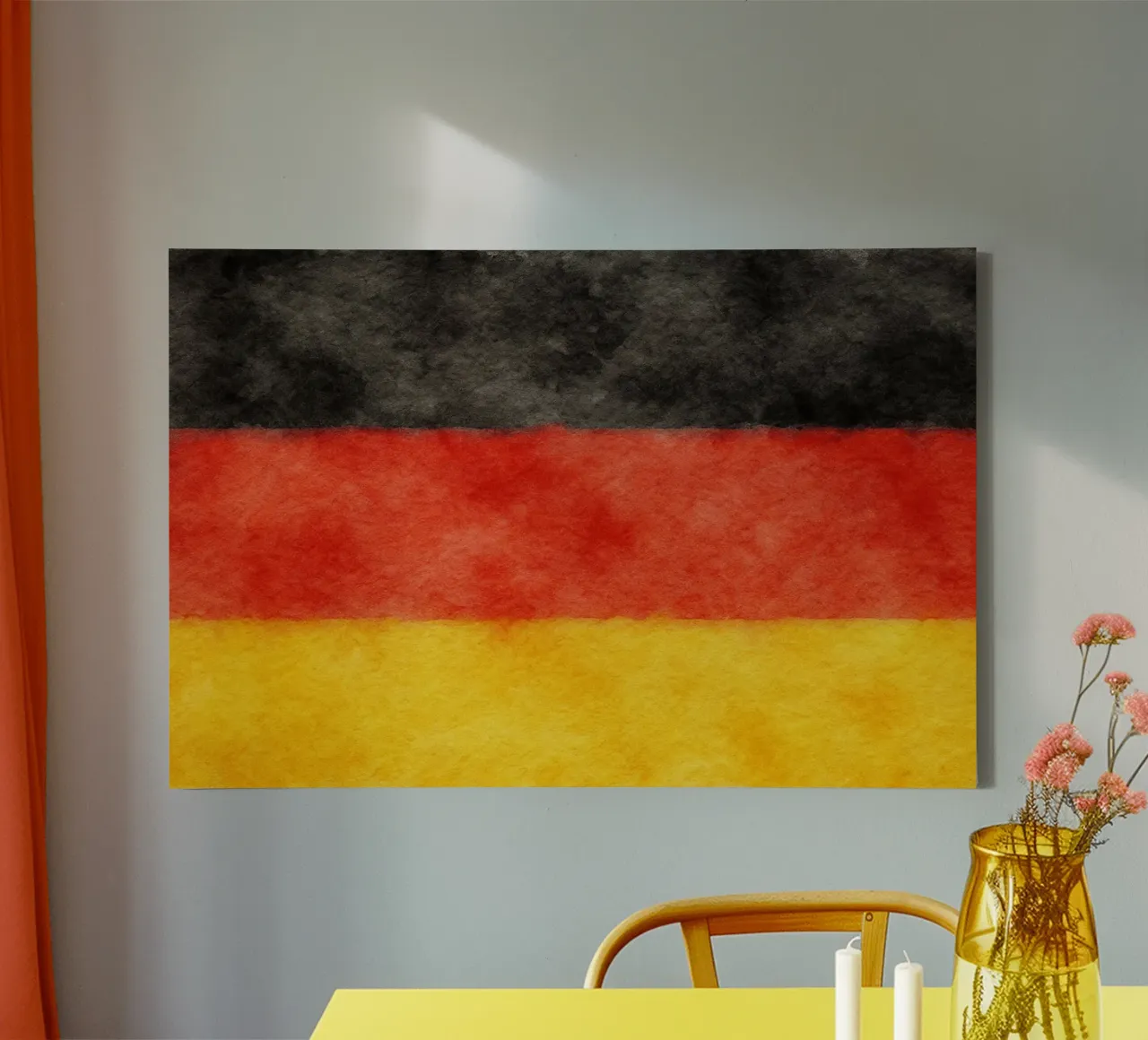 Pittura della bandiera della Germania tela con Cornice a cassetta da Kania
