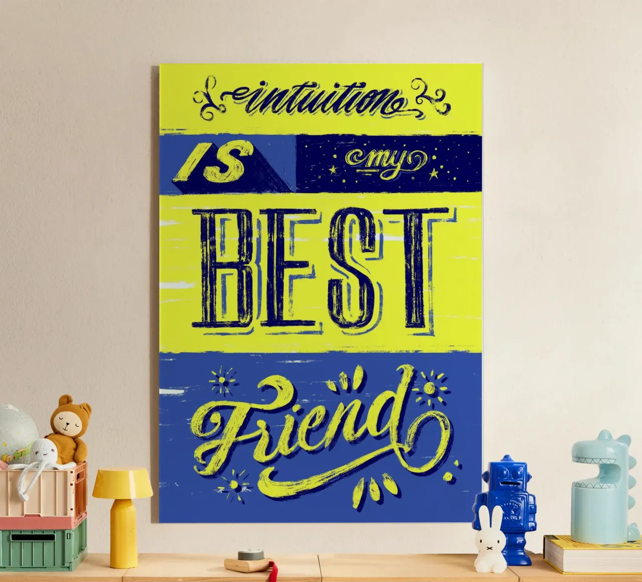 Intuition is my best friend plexiglass da Glettering