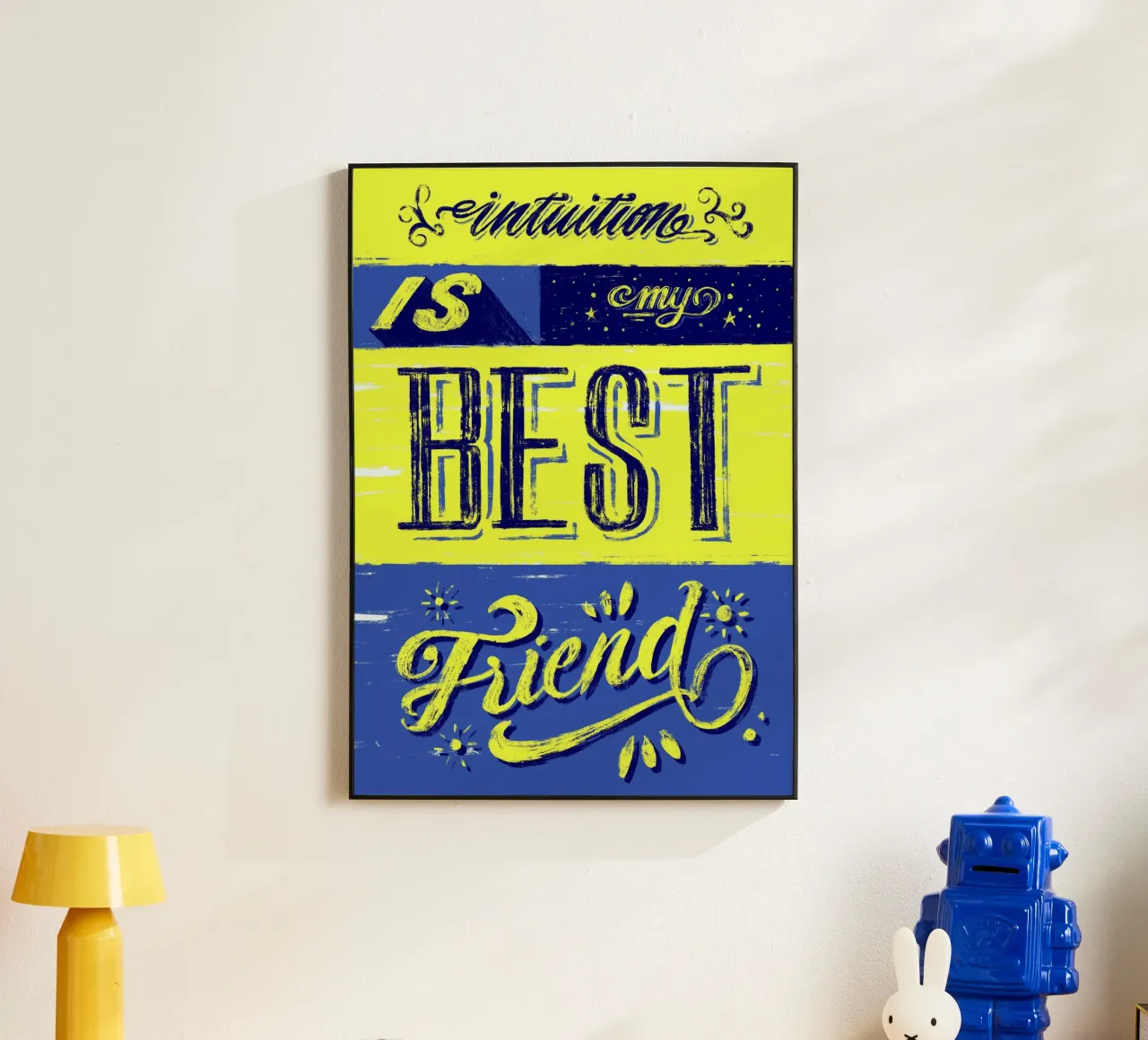 Intuition is my best friend alluminio dibond da Glettering