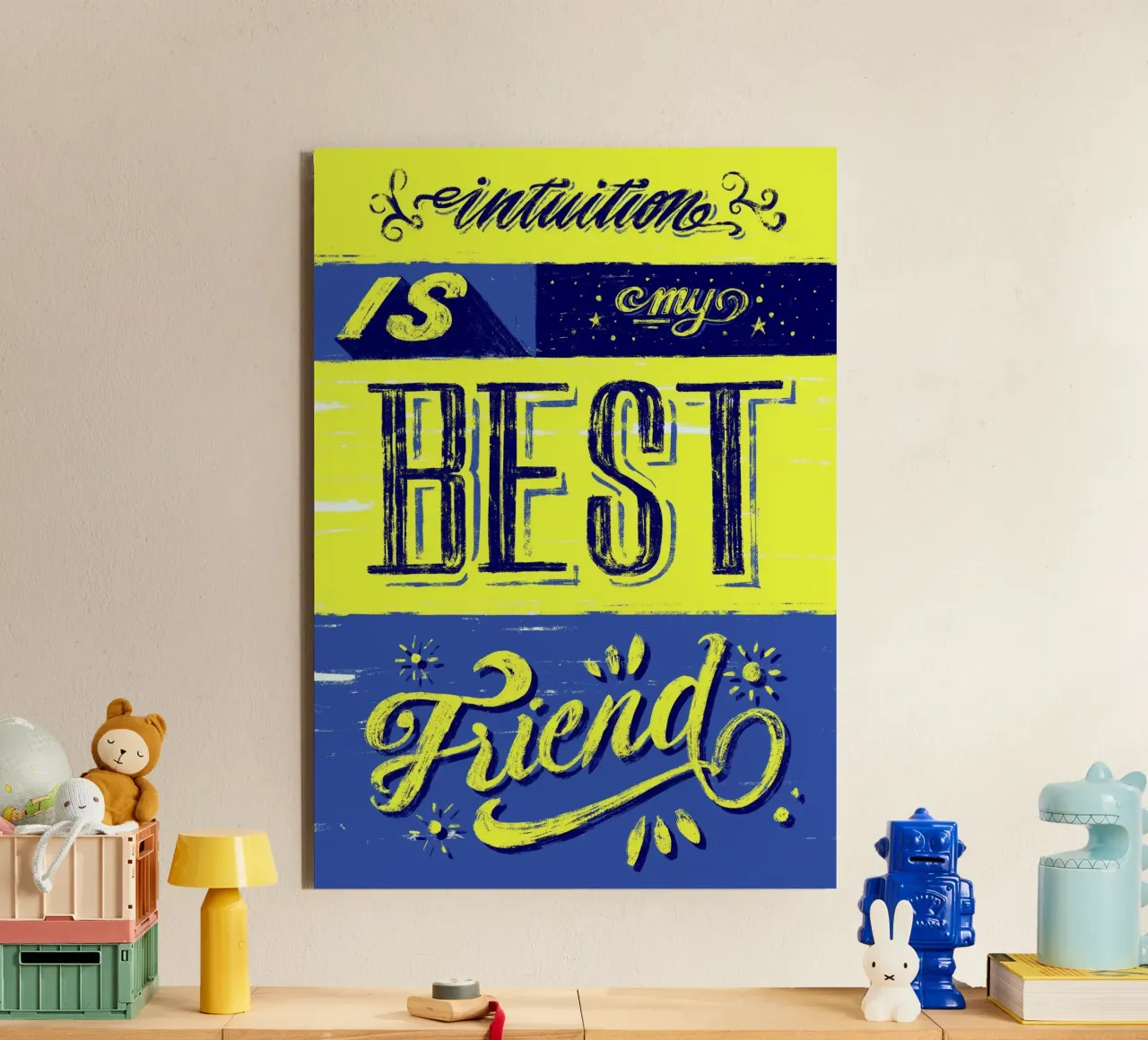 Intuition is my best friend alluminio dibond da Glettering