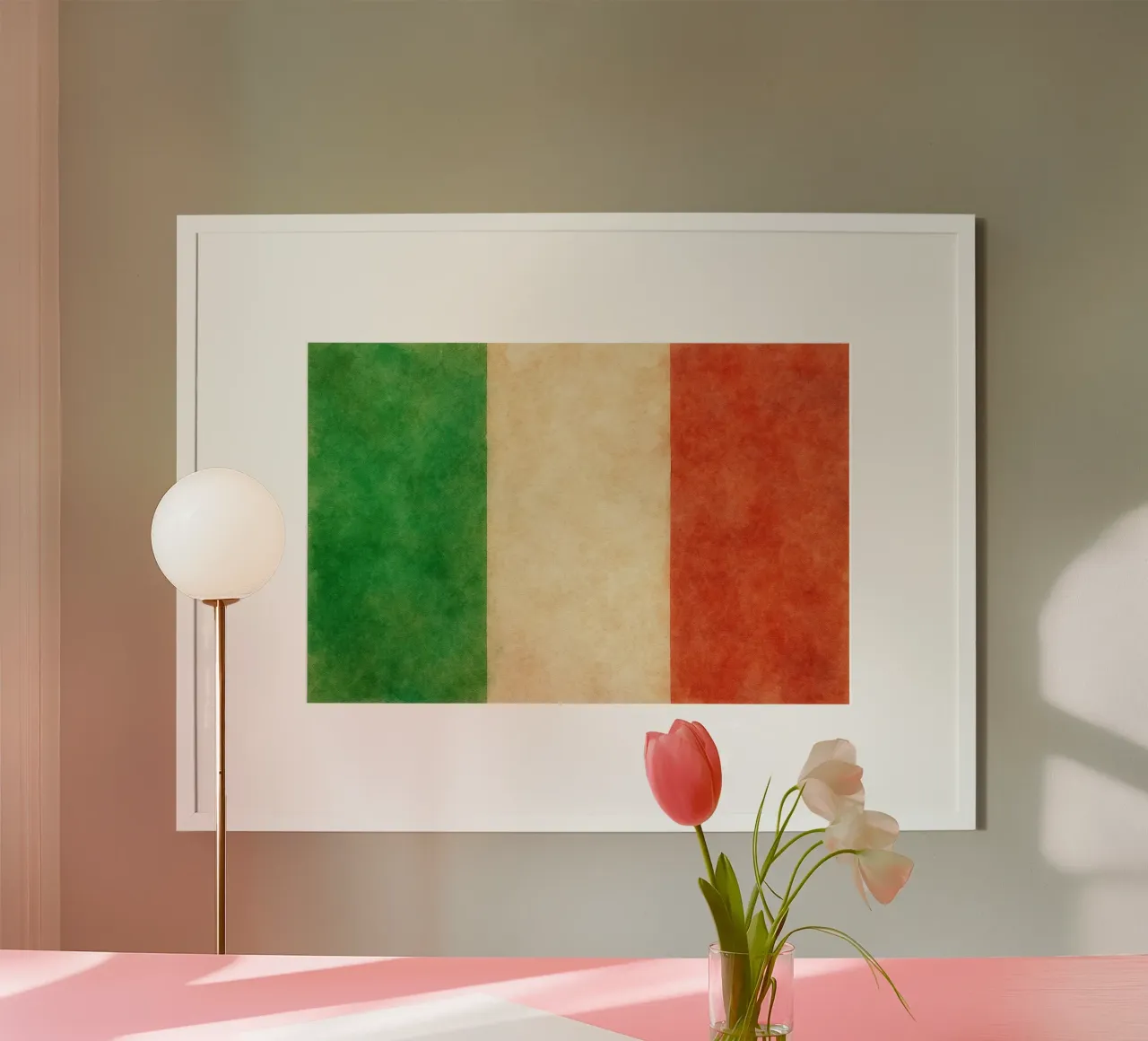 Pittura della bandiera dell'Ungheria poster da Kania