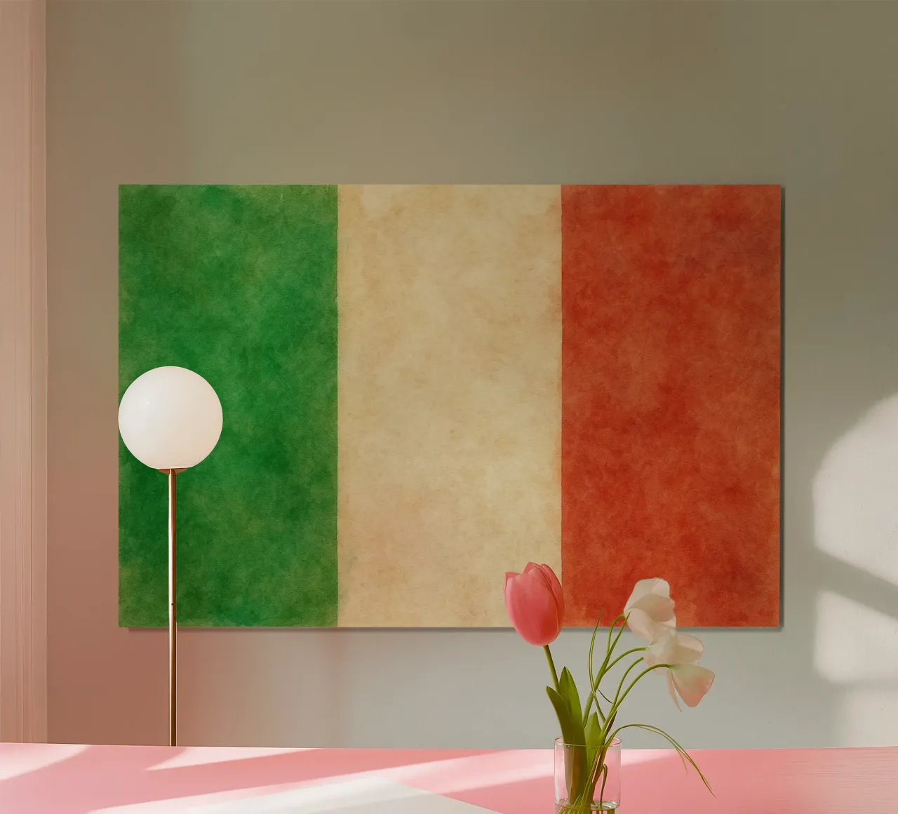 Pittura della bandiera dell'Ungheria poster da Kania
