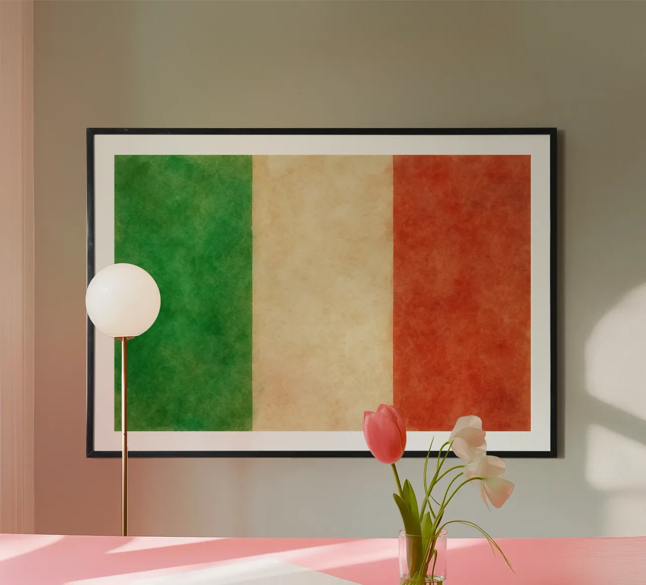 Pittura della bandiera dell'Ungheria poster da Kania