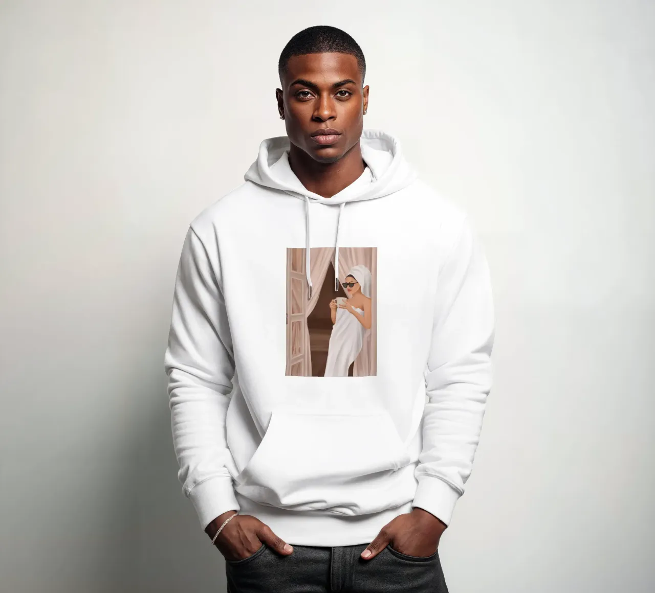 Morning Coffee III hoodie by Flow Line