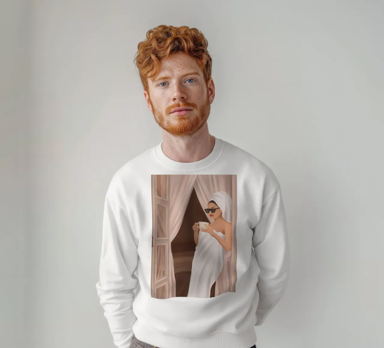 Morning Coffee III sweatshirt by Flow Line