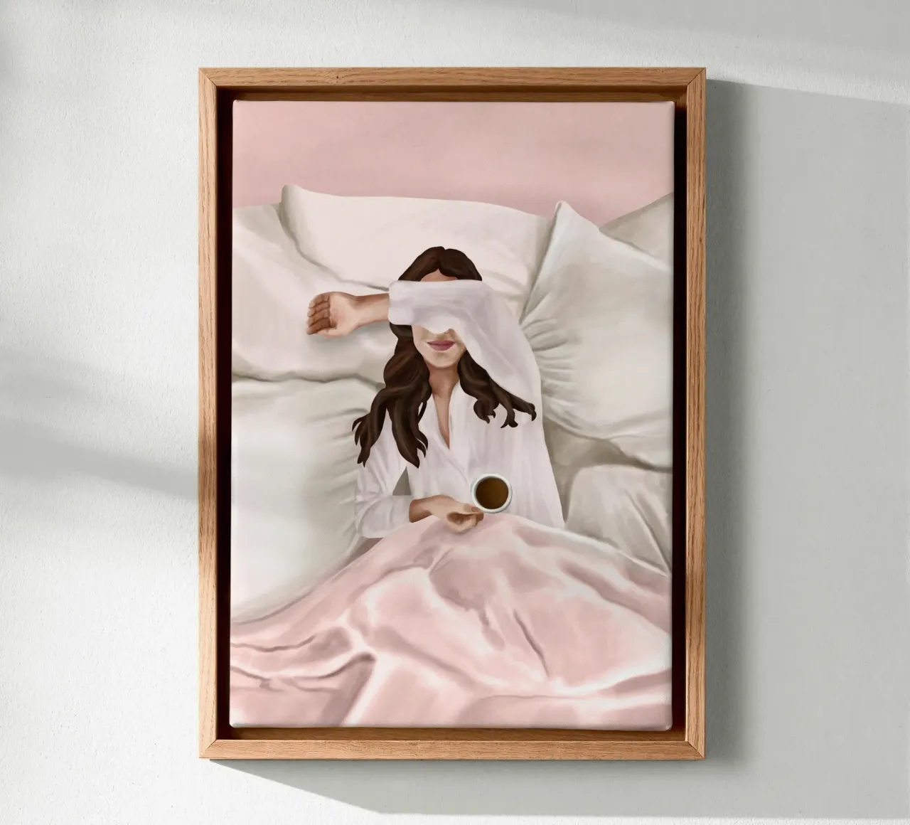 Coffee Lover canvas met Baklijst van Flow Line