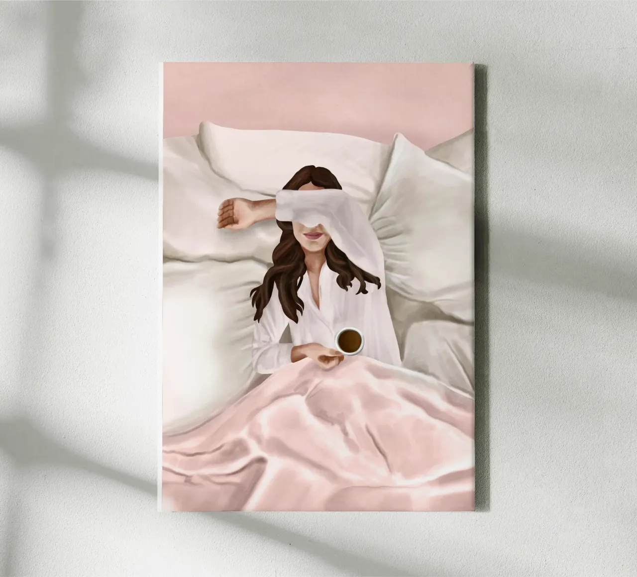 Coffee Lover canvas met Baklijst van Flow Line