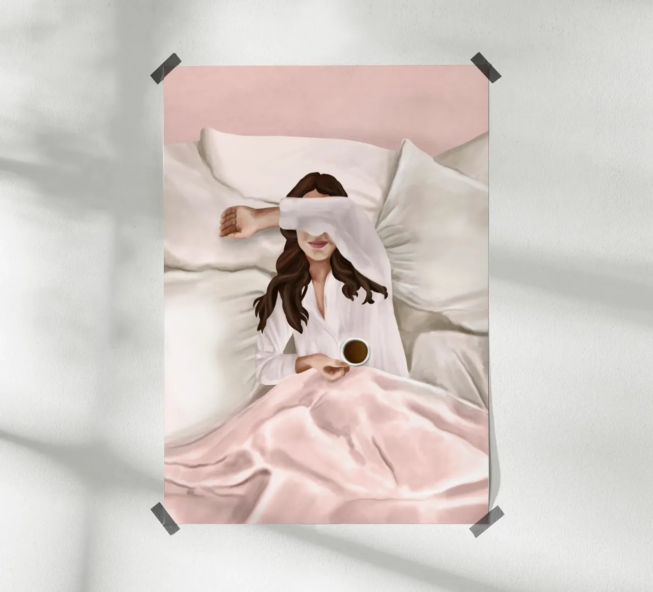 Coffee Lover poster con telaio in alluminio da Flow Line