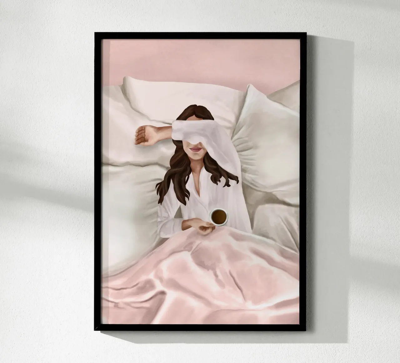 Coffee Lover poster con telaio in alluminio da Flow Line