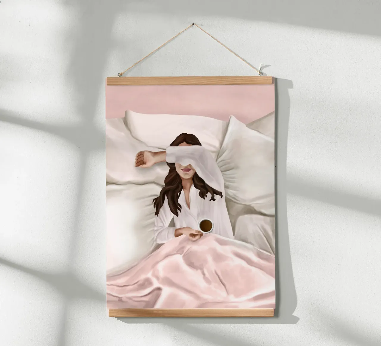 Coffee Lover poster con telaio in alluminio da Flow Line