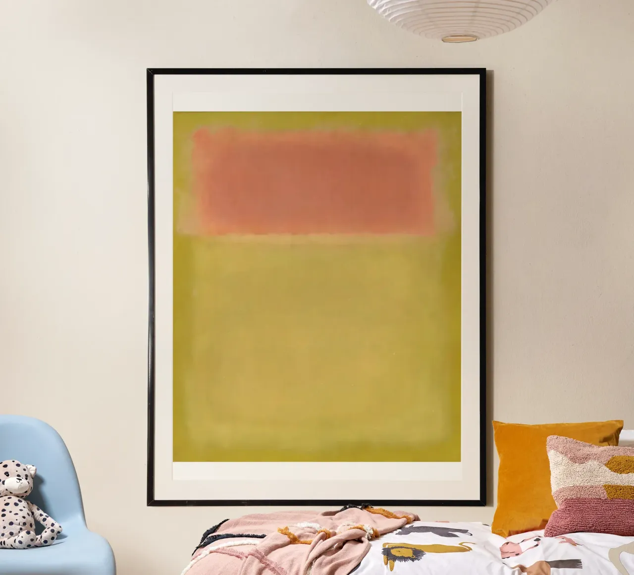 Mark Rothko Il Museo della Zecca poster con telaio in legno da Spencer Farrell2