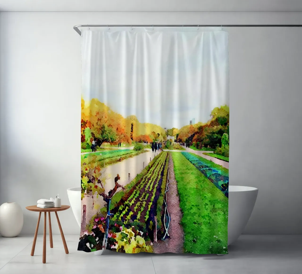 In Paris shower curtain by Massimo Frascogna