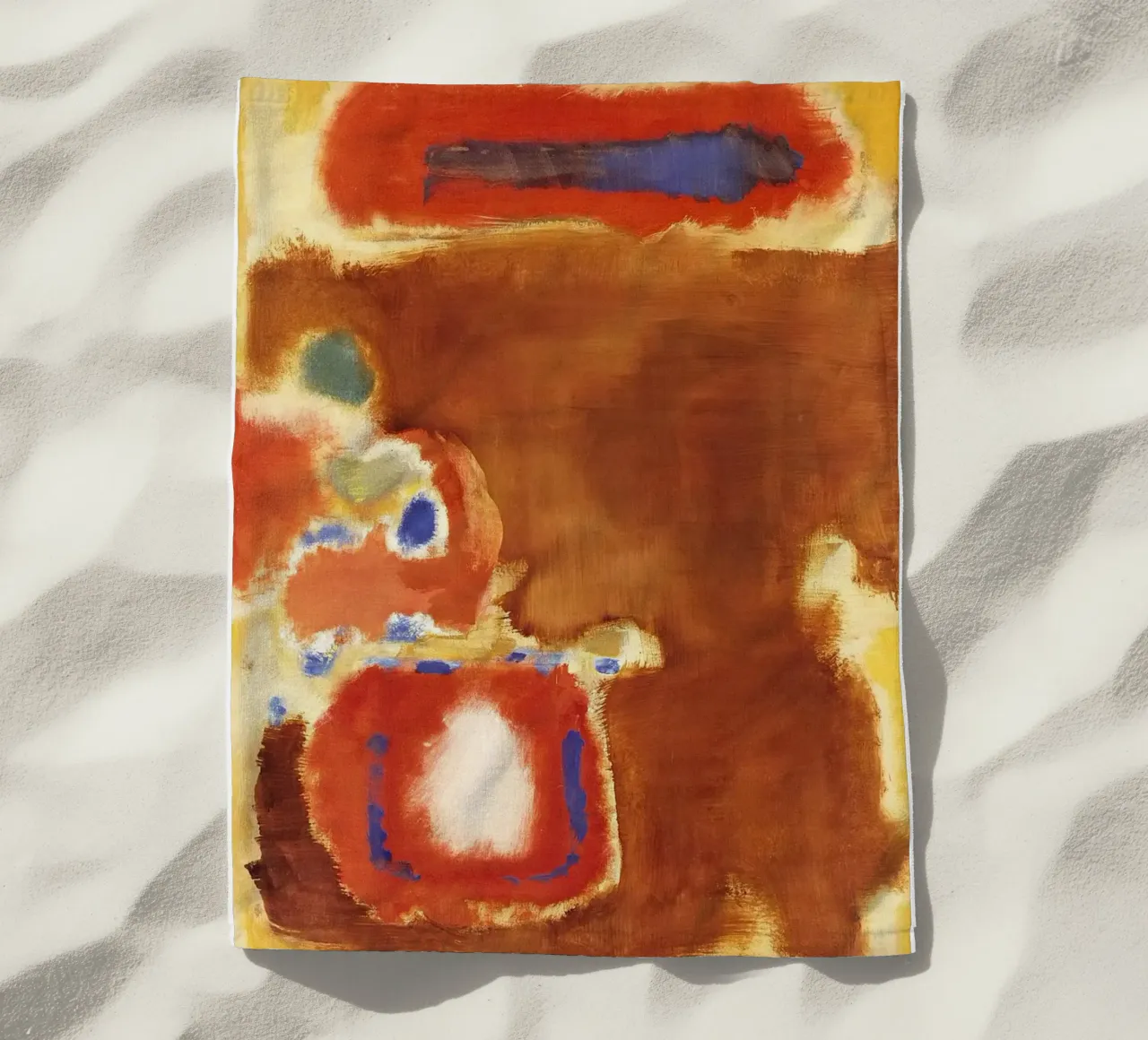 Mark Rothko The Guggenheim beach towel by Spencer Farrell2