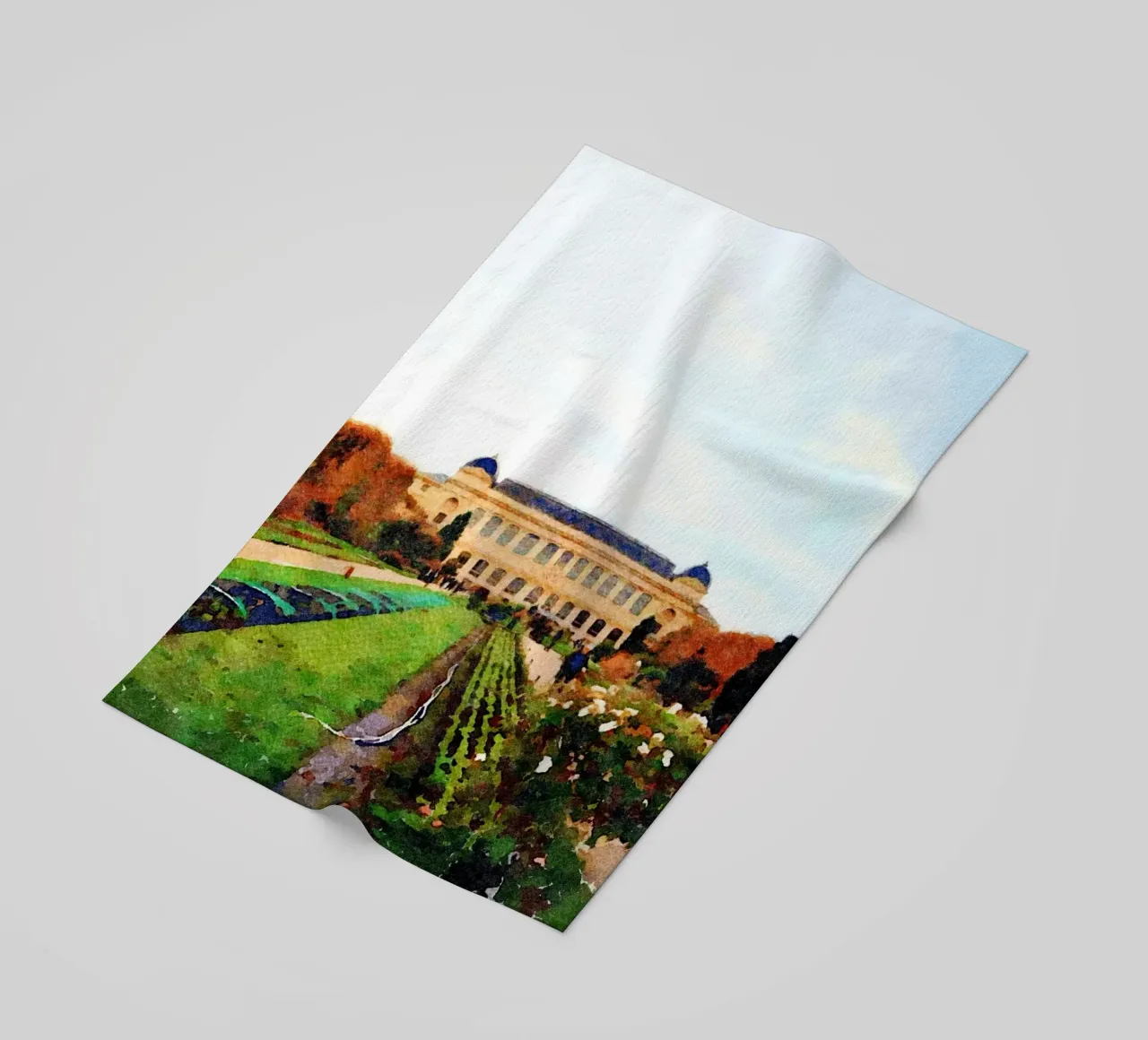 In Paris beach towel by Massimo Frascogna