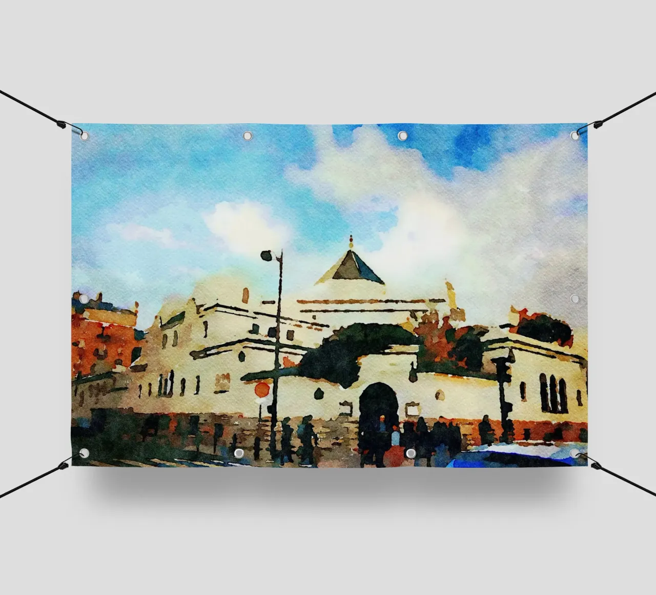 A Parigi telo in pvc da Massimo Frascogna