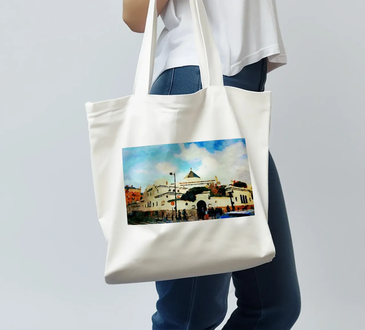 A Parigi borsa in juta da Massimo Frascogna