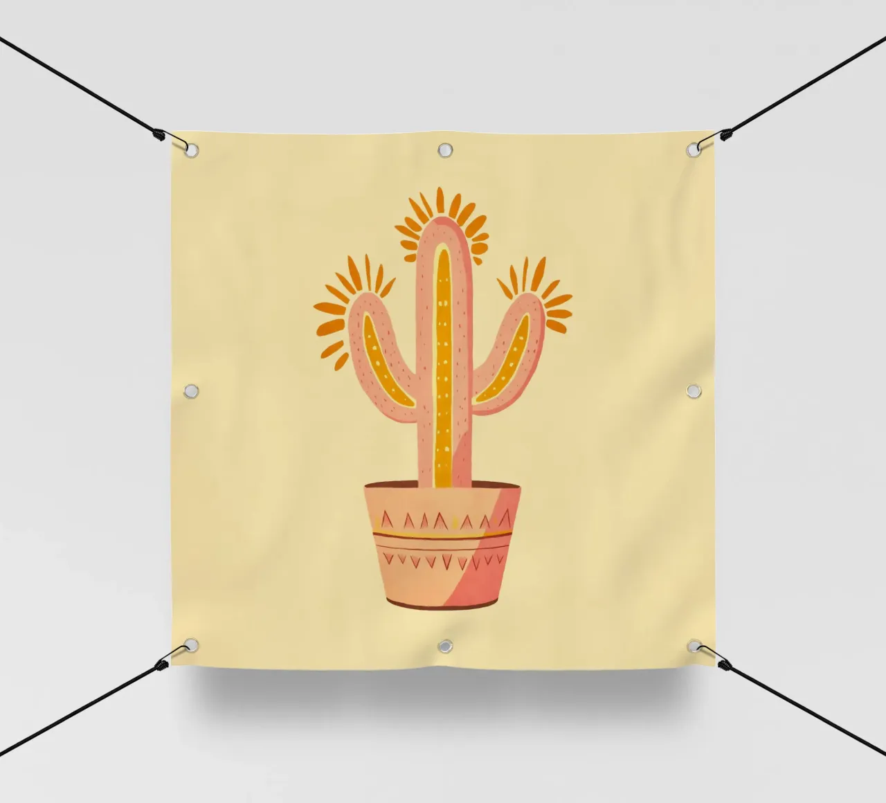 Cactus Boho Vibes del sud-ovest telo in pvc da Andrea Haase Modern Home