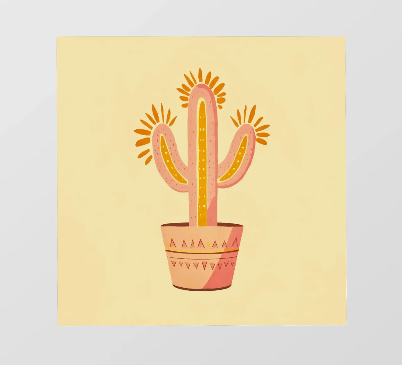 Cactus Boho Vibes del sud-ovest telo in pvc da Andrea Haase Modern Home