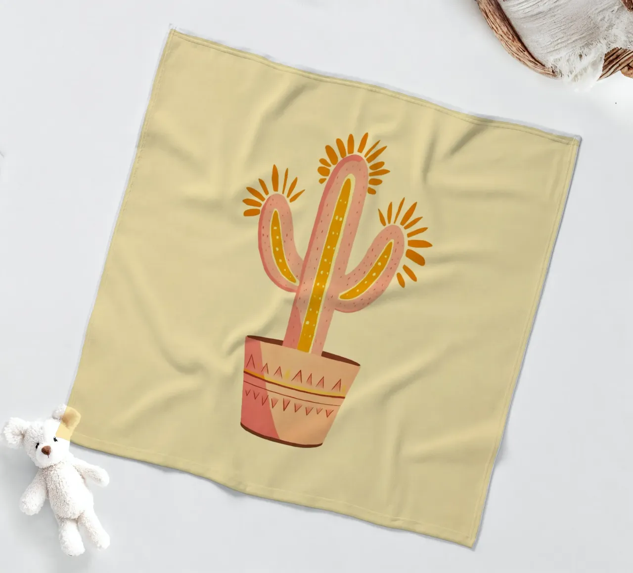 Cactus Boho Vibes del sud-ovest coperta in pile da Andrea Haase Modern Home