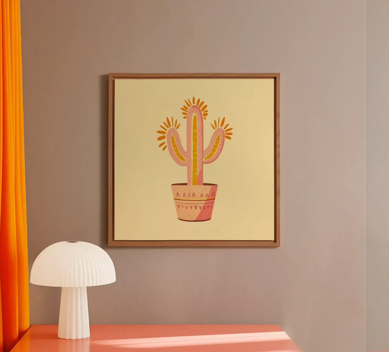 Cactus Boho Vibes del sud-ovest alluminio dibond da Andrea Haase Modern Home