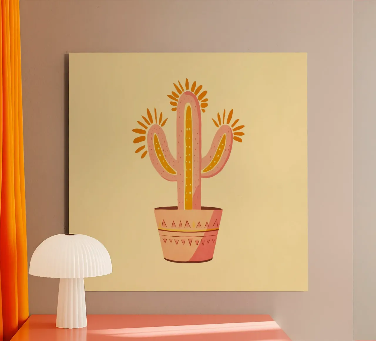 Cactus Boho Vibes del sud-ovest alluminio dibond da Andrea Haase Modern Home