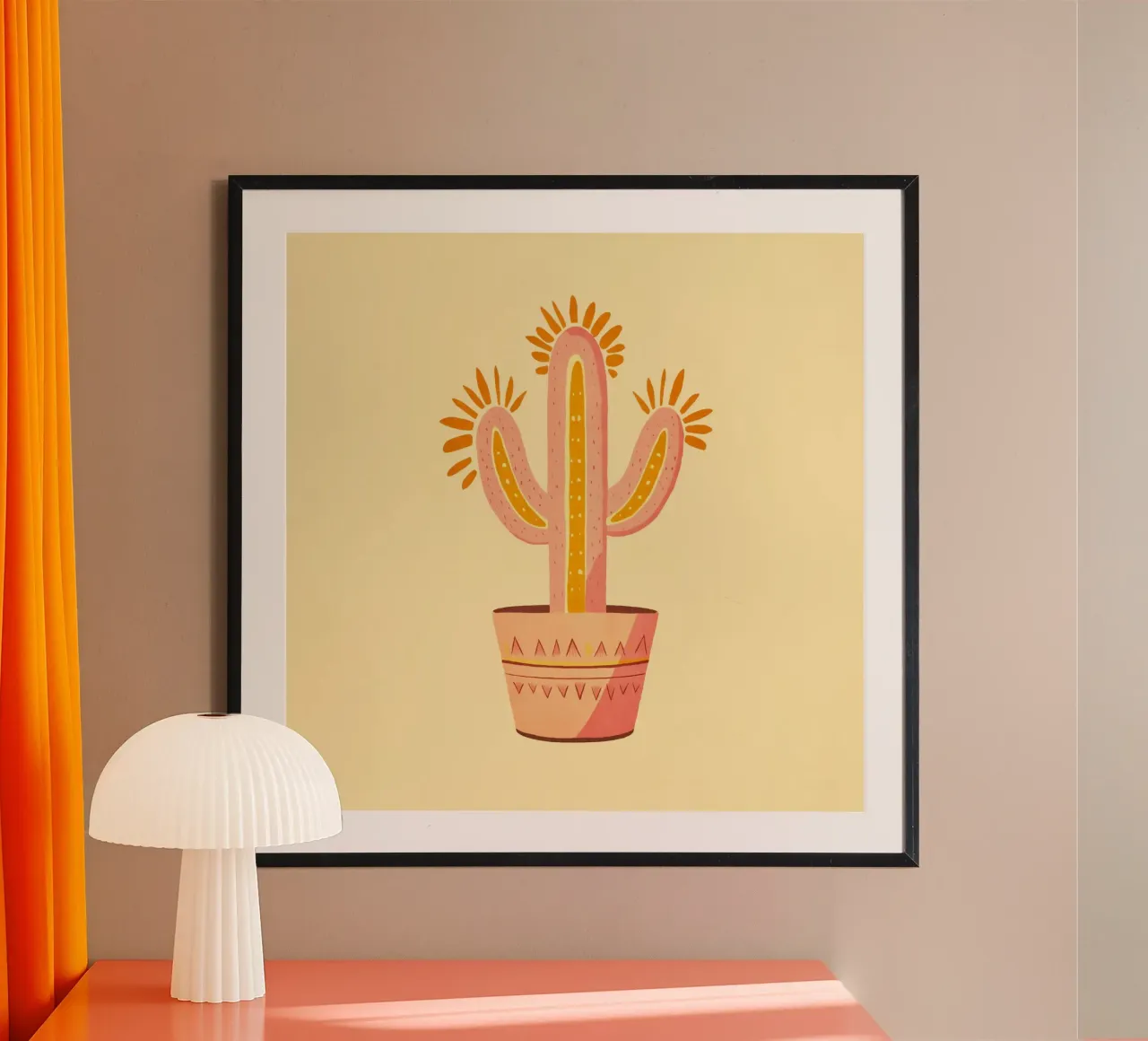Cactus Boho Vibes del sud-ovest carta hahnemühle da Andrea Haase Modern Home