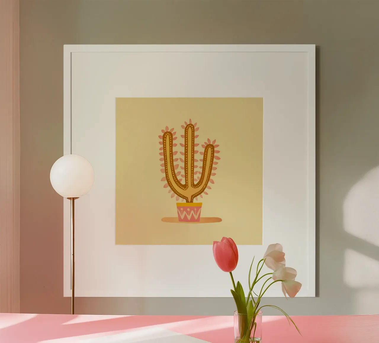 Vibrazioni del Sud-Ovest Pottet Cactus carta hahnemühle da Andrea Haase Modern Home