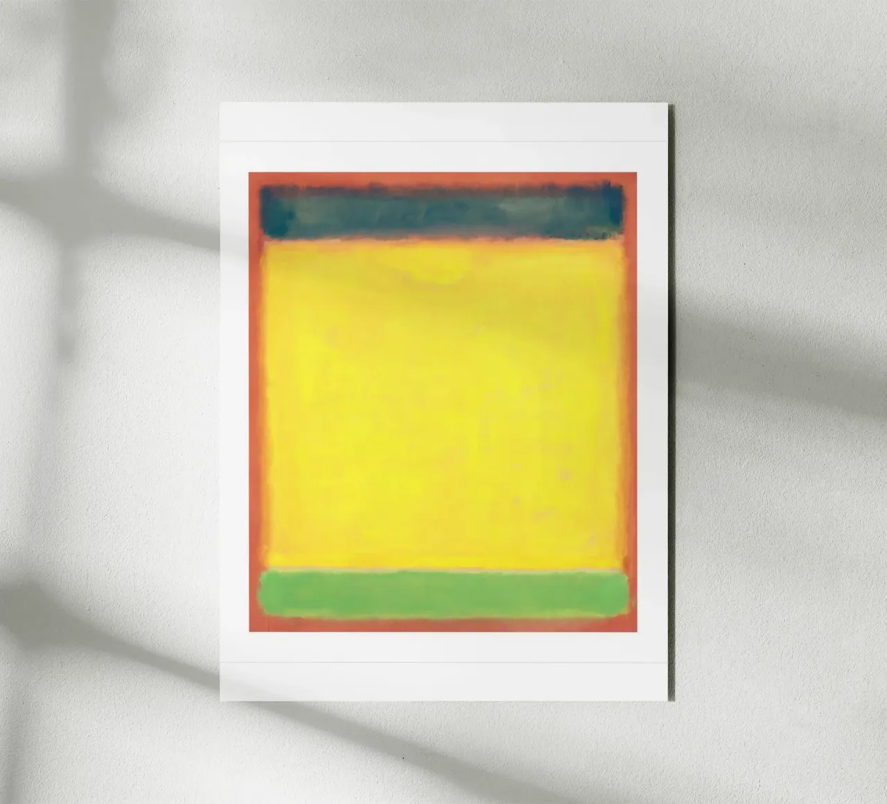 Untitled (Blue, Yellow, Green on Red) 1954 by Mark Rothko alu-dibond by Spencer Farrell2