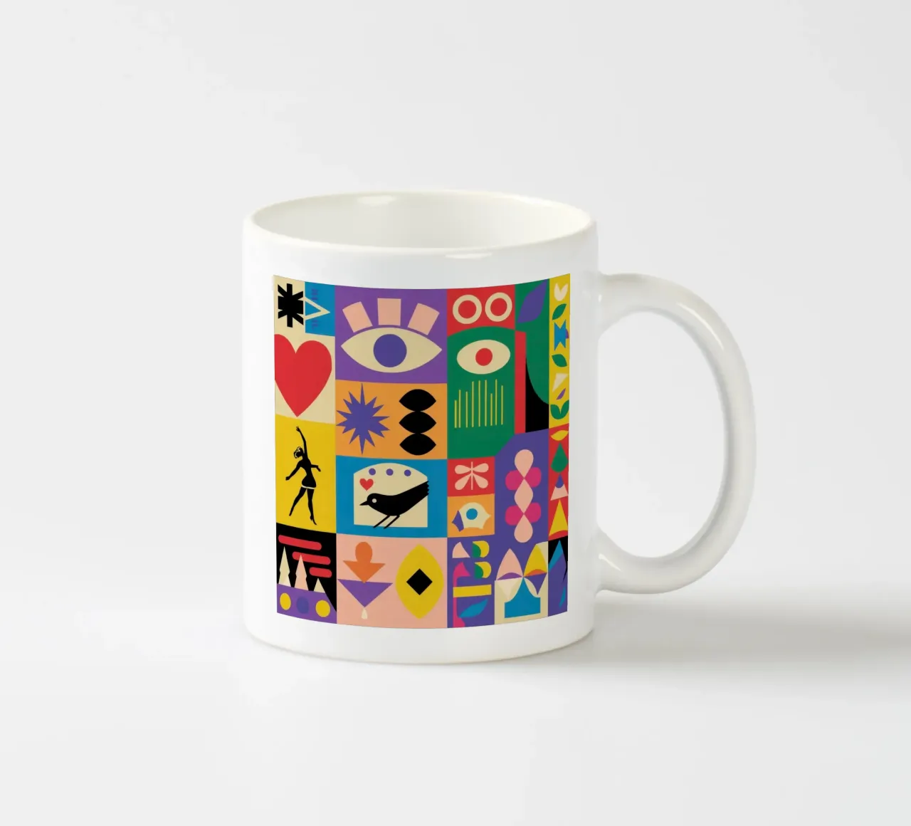 Simboli mistici del Totem tazza in ceramica da Dream Gesso