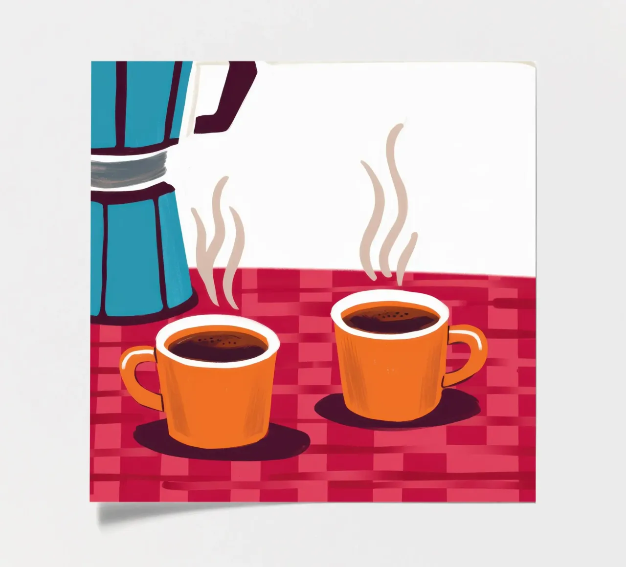 Caffè per due foglio adesivo da Flock Reverie