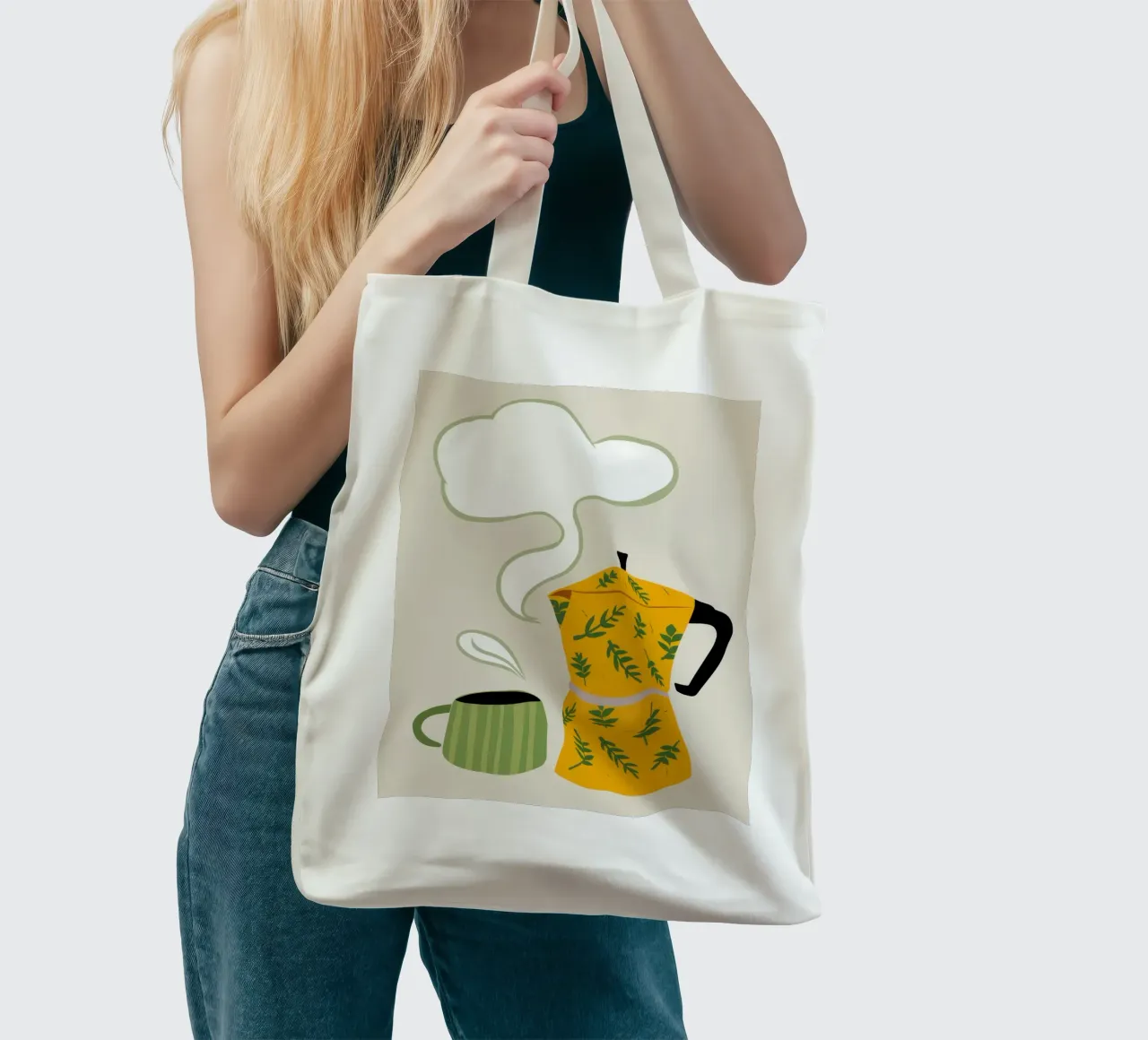 The Coffee Dream tote bag by Ink Pulse