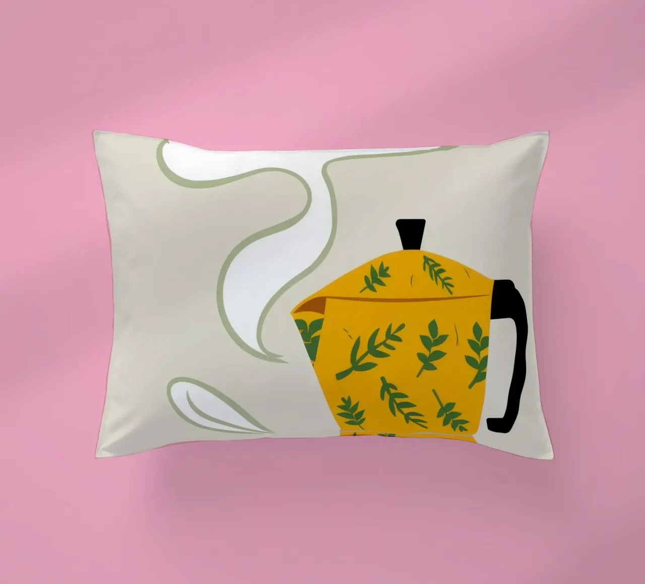 The Coffee Dream decorative cushion by Ink Pulse