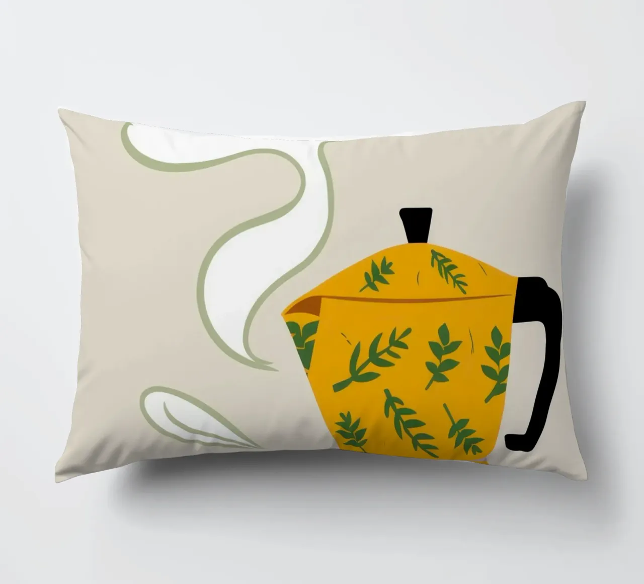 The Coffee Dream decorative cushion by Ink Pulse