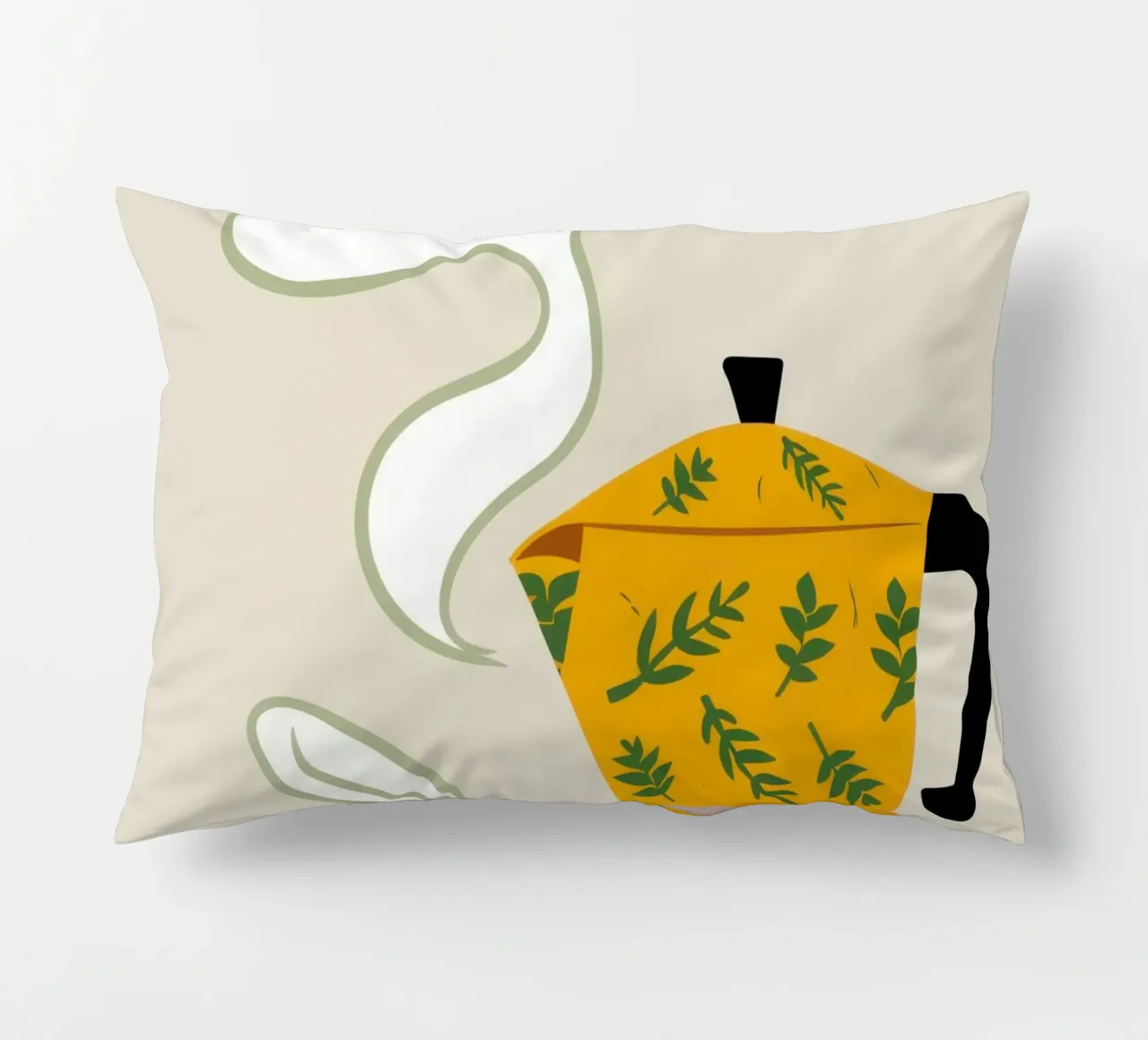 The Coffee Dream decorative cushion by Ink Pulse